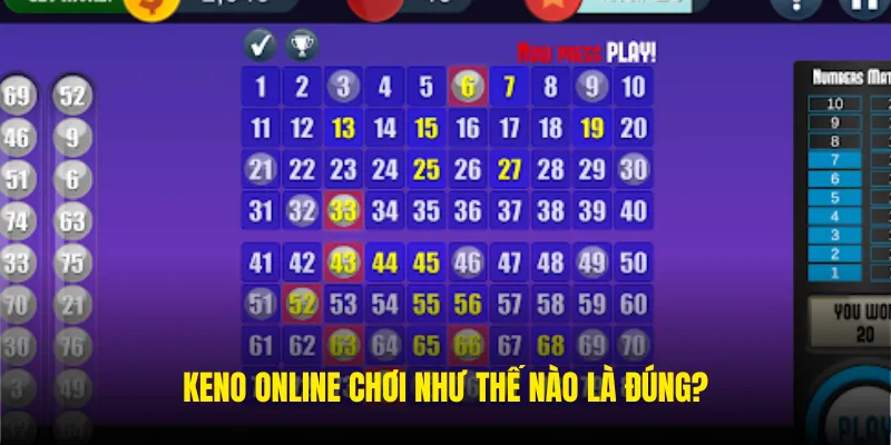 Như thế nào là chơi đúng Keno online