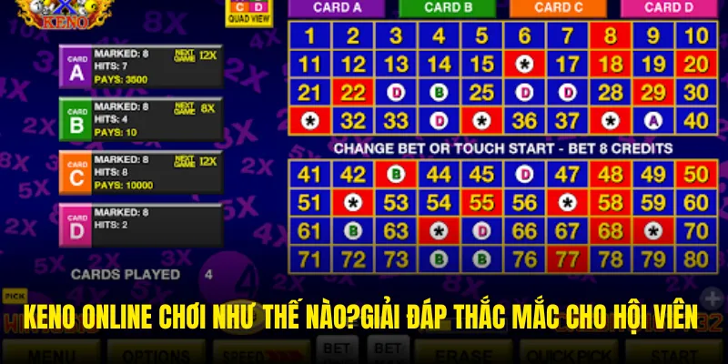 Keno online chơi như thế nào